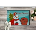 thumbnail image 2 of Carolines Treasures BB1834JMAT Snowman With Longhair Red Dachshund Indoor & Outdoor Mat- 24 x 36 in., 2 of 4