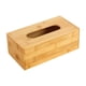 thumbnail image 4 of Caja de pañuelos de bambú, organizador de pañuelos, caja de pañuelos decorativa rectangular L, 4 of 9