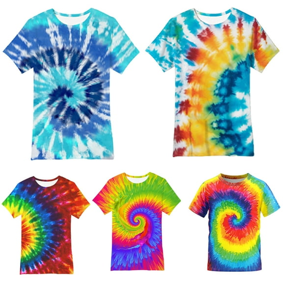 Esaierr Kids Youth Short Sleeve T Shirts for Boys Girls, Boys Girls Summer T Shirts Graffiti Printed Tees Little Big Boys Girls T Shirts ,Sizes 4-16T