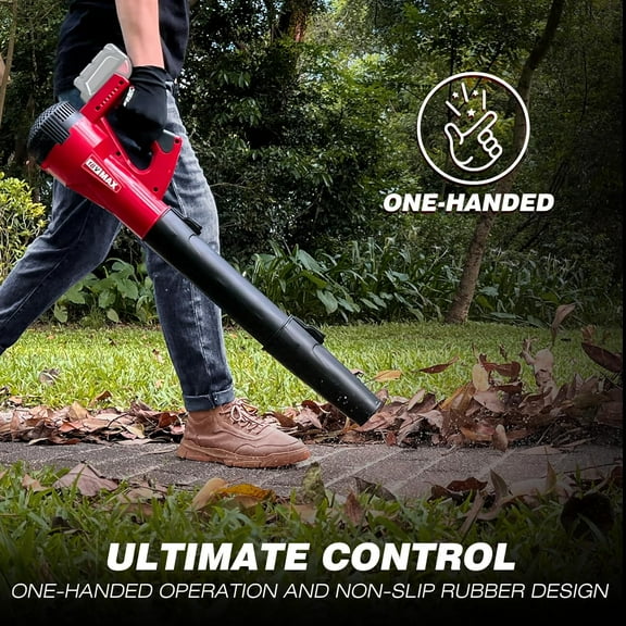 Electric Leaf Blower Cordless, 320 CFM 150 MPH Battery Powered Leaf Blower with  21V 2000mAh Battery and Charger, 2 Tubes, Leaf Blowers for Lawn Care, Snow, Debris, Dust