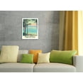 thumbnail image 4 of Beaches of France - Côte d'Argent Bassin d'Arcachon - Vintage Travel Poster by Albert Marquet c.1950 - Fine Art Rolled Canvas Print 11in x 14in, 4 of 4
