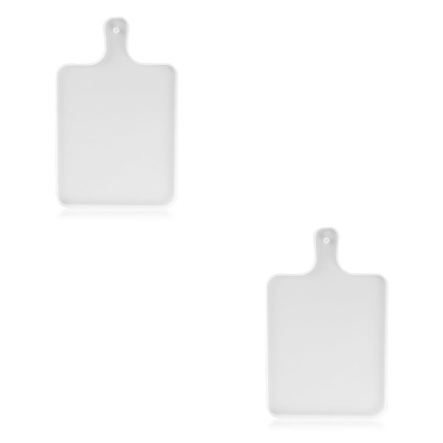 Yuarrent Bandeja de comedor, moldes de silicona de resina, tabla de servir con asa, accesorio de escritorio hecho a mano, suministros de artesanía Type3 NO3 Yuarrent CBP160464