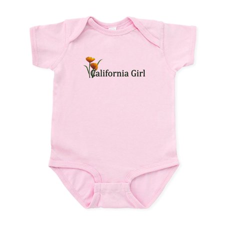 

CafePress - California Girl Poppies Infant Bodysuit - Baby Light Bodysuit Size Newborn - 24 Months