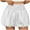 White, variant on Olyvenn Womens High Waisted Bubble Shorts Summer Fashion Smocked Elastic Going Out Cute Skorts with Pockets Khaki XL
