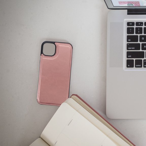 ETEREAUTY Rose TPU PU Mobile Phone Case with Card Holder, Full Coverage and Design