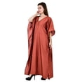 thumbnail image 4 of Women's Kafatan Maxi Summer Caftan Outfit Casual Dress Cover Ups Cotton Silk, Women Kaftans Dresses, S-3XL, Regular to Plus Size, 4 of 5