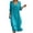 X308 Sky Blue, variant on Bysome Women Dresses Solid Color 3/4 Sleeve V-Neck Flowy Dress Summer Comfortable Women Dress Size L Blue
