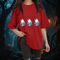 thumbnail image 2 of Godom Halloween Shirts for Women Halloween Tshirt Cute Ghost Graphic Tees Casual Short Sleeve Fall Tops, 2 of 6