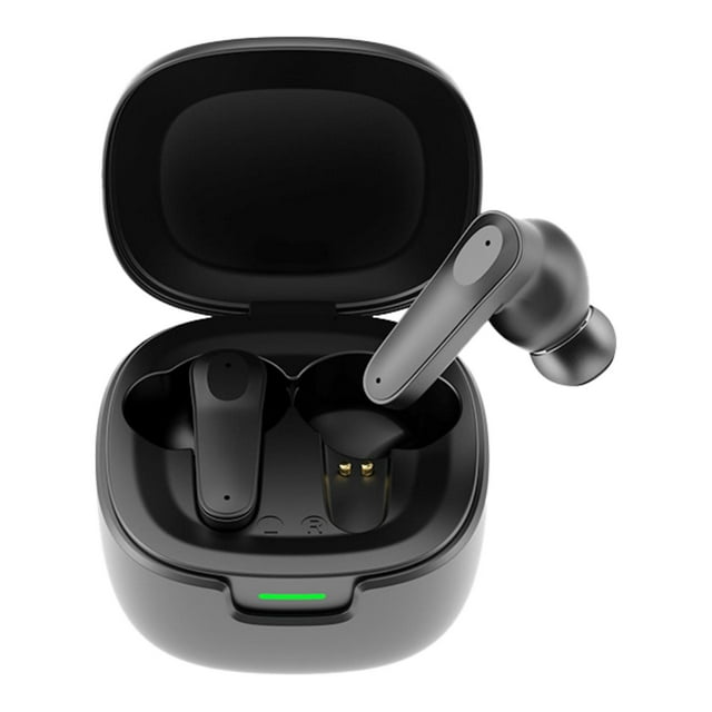 Auriculares traductores con soporte de traducción instantánea para varios idiomas para trabajar, reunirse y viajar Auriculares Bluetooth 5.4 livianos Negro