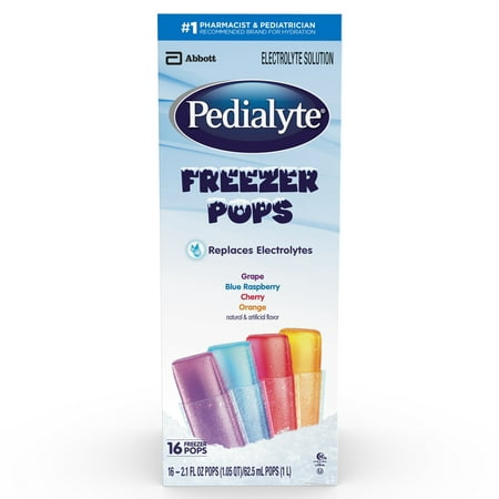 (2 pack) Pedialyte Electrolyte Solution Pops Variety (Does not ship frozen) 16-2.1 oz
