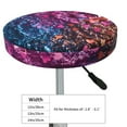 thumbnail image 4 of Round Bar Stool Seat Covers, Heart Confetti on Glitter Elastic Round Chair Cover Stool Seat Slipcover Bar Stool Cushions Round Pad for 12-14 inch, 4 of 7
