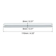 thumbnail image 2 of 1Pack Eje de pomo de puerta, Reemplazo de eje de puerta de 110 x 8mm, Piezas de manija de puerta, Plata, 2 of 6