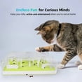 thumbnail image 3 of All For Paws Cat Puzzle Feeder Toy, Cat Slow Puzzle Feeding Toy for Kitty IQ Training & Mental Stimulation, Kitty Enrichment Toys for Indoor Cats, Puzzle, 3 of 8