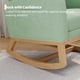 thumbnail image 4 of Yeshouse Mecedora moderna con respaldo alto y patas de madera resistentes, cómoda mecedora decorativa para sala de estar, dormitorio y habitación de bebé. Fácil montaje, 4 of 8