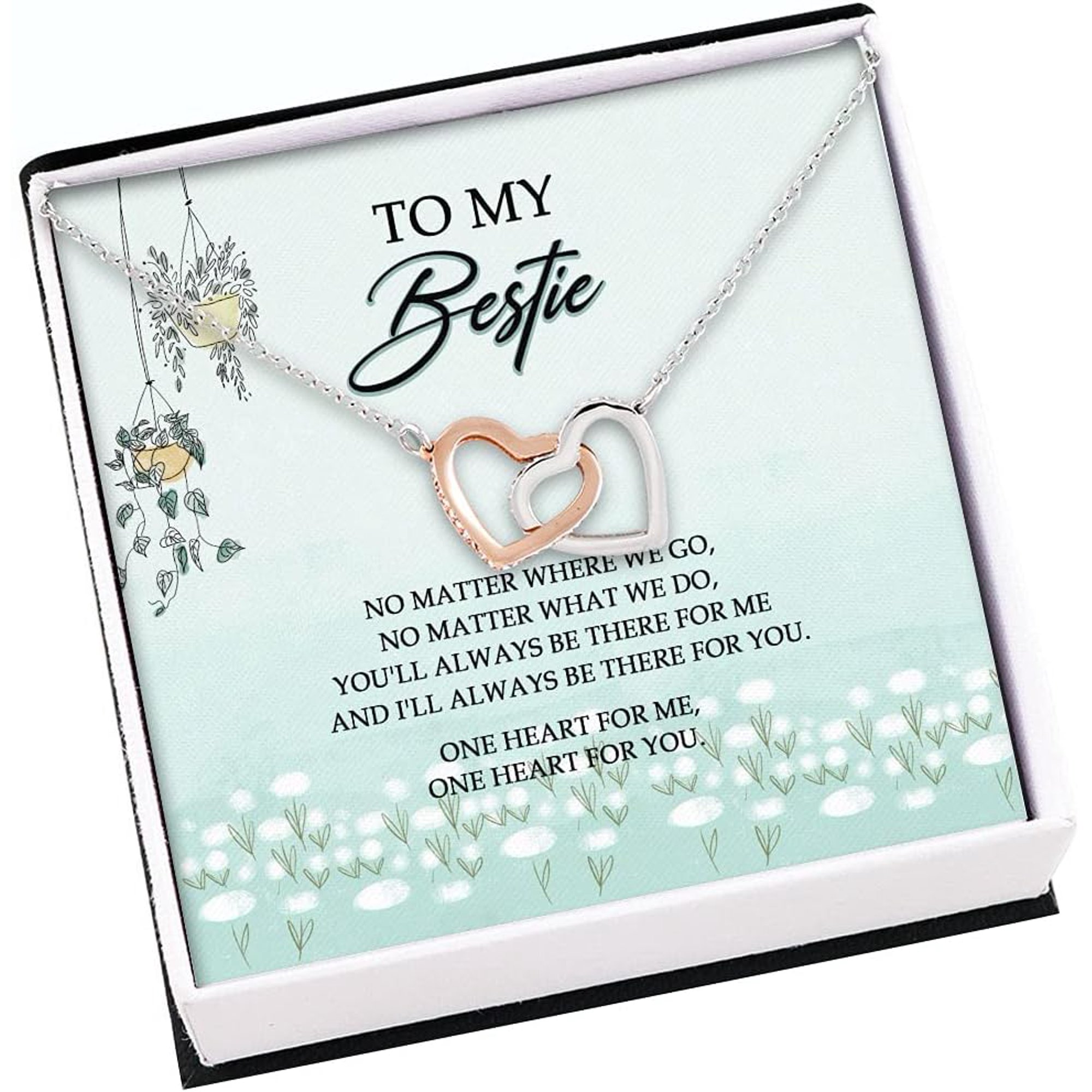 Personalized To My Bestie Best Friend Necklace Gift for Best Friend Soul Sister BFF Birthday Gift Christmas gift BFF Gift Luxury Jewelry Necklaces styles On Birthday Xmas Anniversary