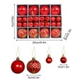 thumbnail image 5 of Hvmvliv Christmas Ornaments 80Pc 2.34inch Electroplated Christmas Hanging Balls Shatterproof Christmas Tree Ornaments for Christmas Decoration Red, 5 of 6