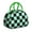 Green-18, variant on Geometric Plaid Lunch Tote – Abstract and Moroccan-Inspired Checkered Pattern, Insulated and Reusable Lunch Box with Fashionable Flair