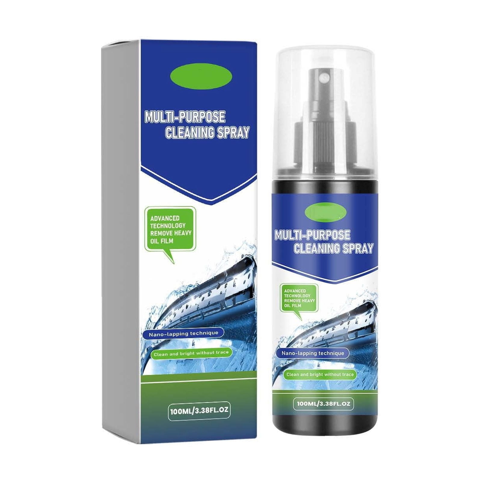 Car Glass Oil Film Remover Spray 100ml Windshield Window Cleaner For Heavy Grease Water Spot Dirt Removal Streak Free Automotive Glass Maintenance Solution With Easy Application