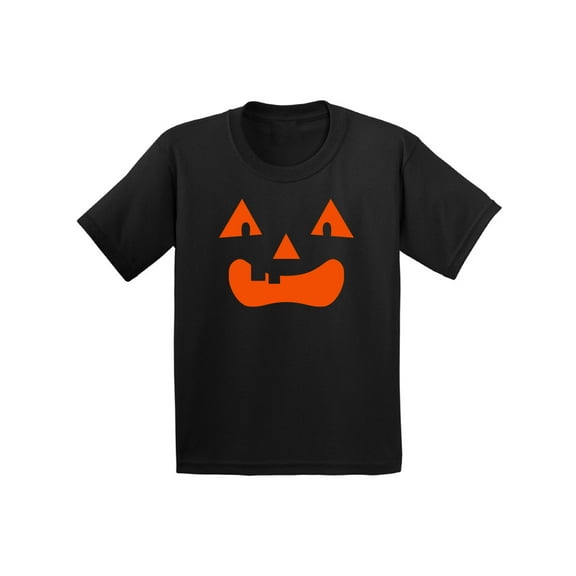 Awkward Styles Jack O'Lantern Pumpkin Shirts for Kids Halloween Pumpkin Graphic T-Shirt for Children Spooky Orange Pumpkin Tee Fun and Easy Halloween Costume for Kids