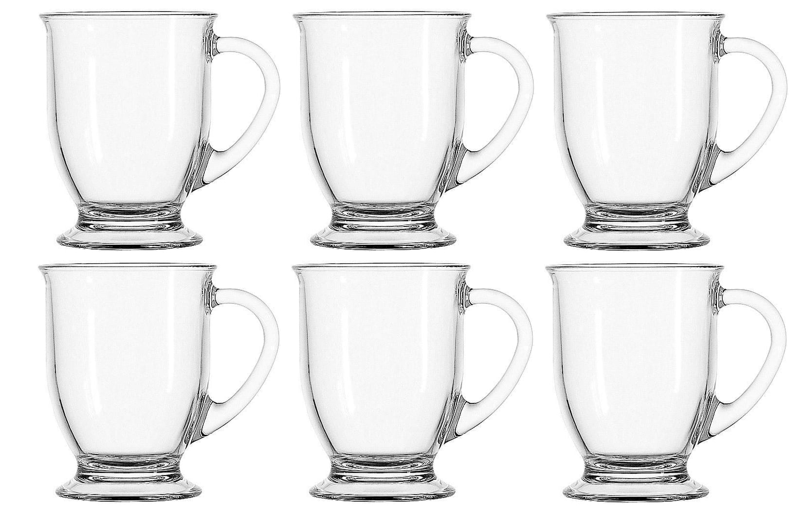 mainstays 16 oz clear glass cappuccino mug