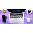 thumbnail image 4 of Pink Pastel Desk Mat, Gorgeous Starry Sky Desk Pad, Cute Large Gaming Mousepad, Gamer Girl Desk Pad 35.4" X 15.7", Non-Slip Laptop Computer Keyboard Mousepad for Office and Home, 4 of 6