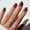 1B - Berry Maroon, variant on Press On Nails - Lilac Gray | Opaque Pale Light Lilac Gray Short Squoval Fake Nails, Salon Quality | 15 Sizes - 30 Nail Kit