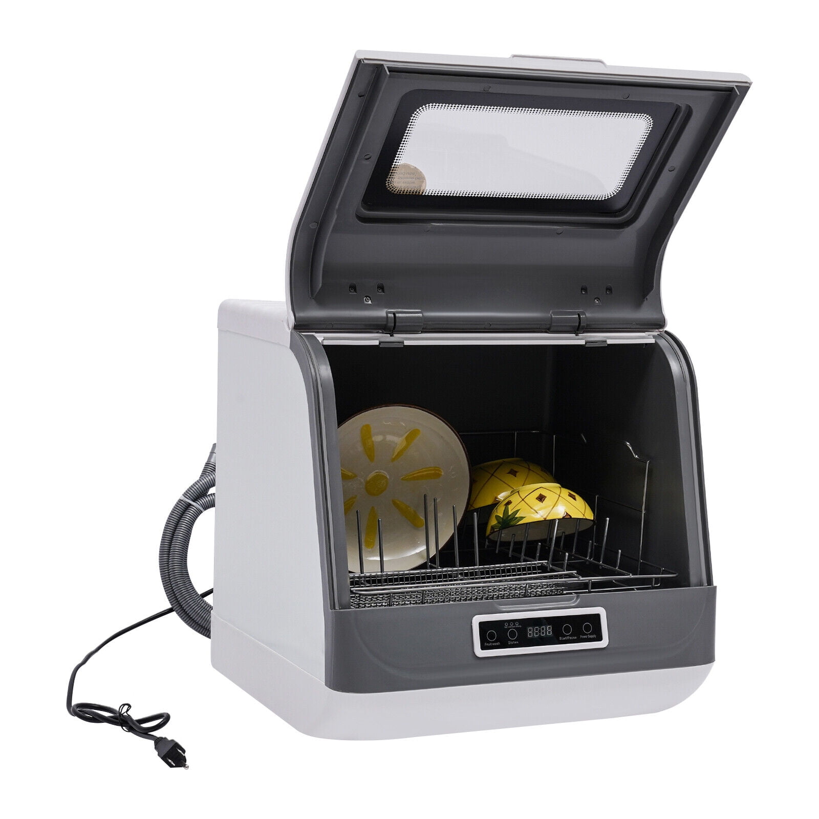 Countertop Dishwasher, Portable Countertop Dishwasher, Mini Dishwasher for Small Households, Apartments, Boats, and Campers/ RVS with Limited Space