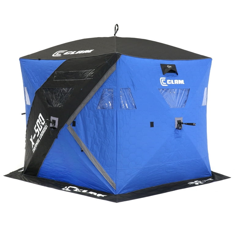 Clam Portable Pop Up Ice Fishing Thermal Hub Shelter Tent : Target