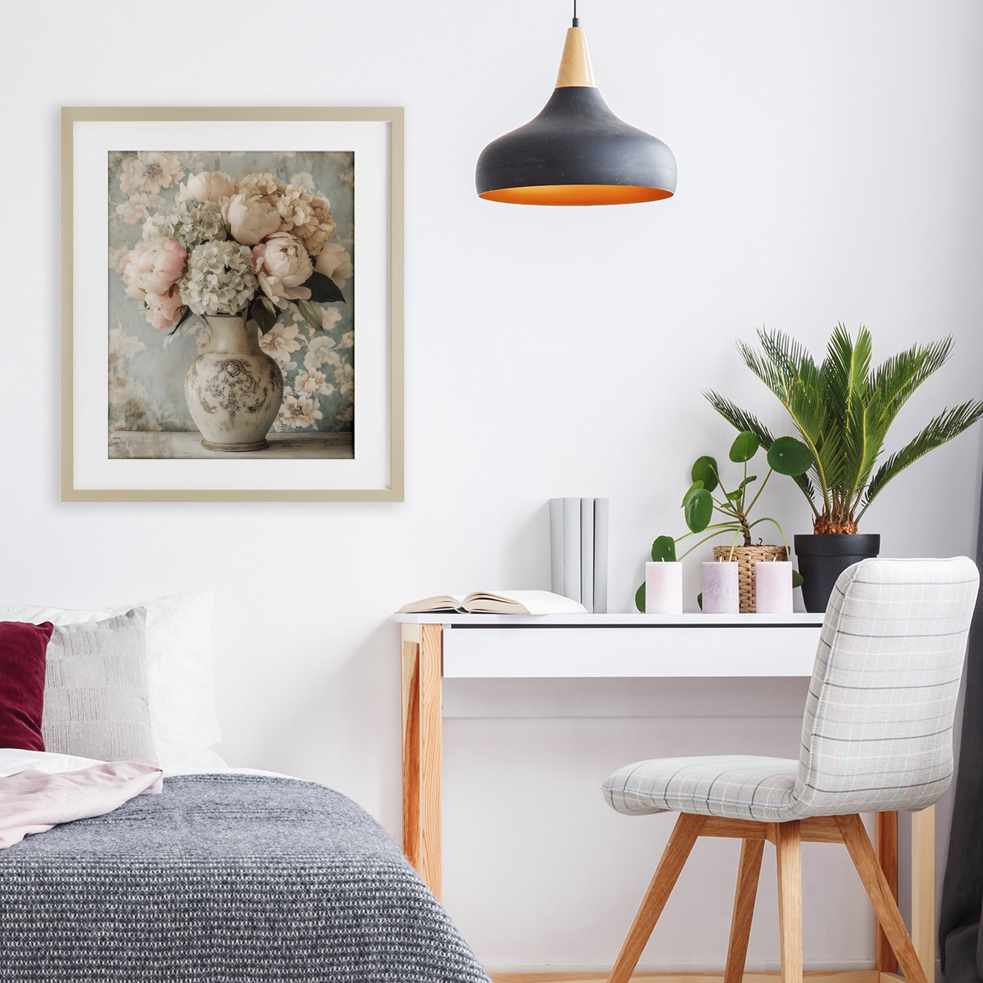 Stupell Industries Delightful Arrangement of Flowers Birch Framed Print Under Glass, design by Creative Studio