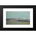 thumbnail image 2 of Ivan Pavlovich Pokhitonov 14x10 Black Modern Framed Museum Art Print Titled - Farm at Dusk, 2 of 5