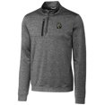 thumbnail image 2 of Men's Cutter & Buck Steel FIU Panthers Heathered Vault Stealth Quarter-Zip Pullover Top, 2 of 3