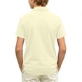 thumbnail image 3 of Domuza Polo Shirt for Kids Boys Casual Short Sleeve Collared Button T Shirt Lightweight Comfy Quick Dry Athletic Golf School Uniform-Beige 12-13 Years, 3 of 3
