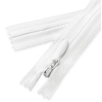 18 Inch Invisible White Nylon Zipper for Crafts and Sewing-1 pcs