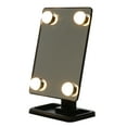 thumbnail image 2 of MasteelfCA Vanity Makeup Mirror with LED Light Swivel Desktop Tabletop Mirror for Women, 2 of 7