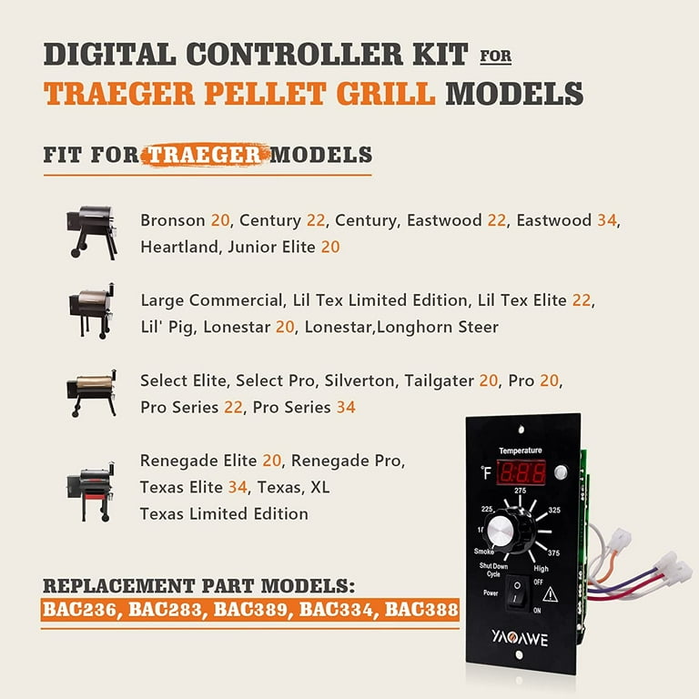 Traeger RTD Temperature Sensor Kit - Replacement Part For Traeger Grills | Discontinued Model