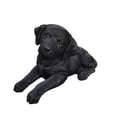 thumbnail image 2 of Lying Black Labrador Puppy Polyresin Garden Statue, 2 of 4