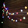 thumbnail image 2 of Cadena de luces solares para exteriores, impermeables IP44, 8 modos de iluminación, decoración interior y exterior, fiesta en el jardín, 9,5 metros, 50 luces solares de colores., 2 of 5