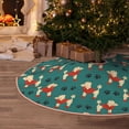 thumbnail image 6 of Daiia Cartoon Poodle Dog Drawing Merry Christmas Tree Skirt , Xmas Large Lace-up Tree Skirt, Santa Snowflakes Rustic Home Decorations New Year Party Farmhouse Decor-36", 6 of 7