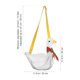 thumbnail image 4 of BRIGHTFUFU Mochila de peluche con diseño de pato adorable de dibujos animados (blanca), 4 of 7