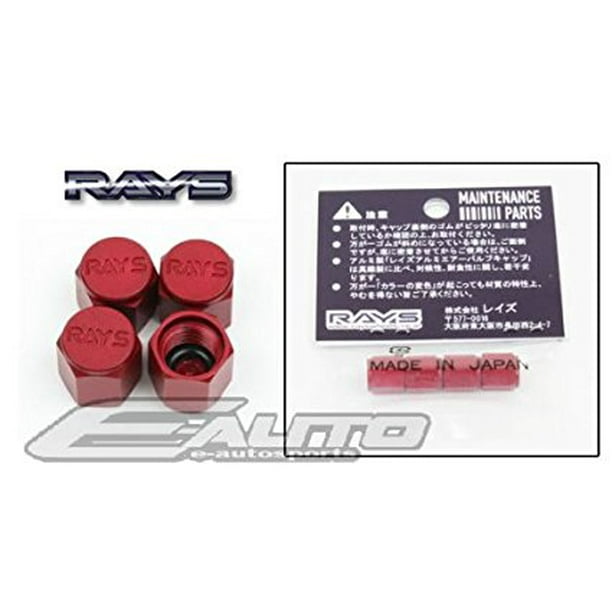 Volk Racing Volk Rays Valve Stem Cap Red Color Universal Fit Gram Lights 57 Motorsport G