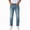 Light Blue, variant on SAWOBUUN Women High Waist Straight Leg Jeans 4 Button Washed Gradient Denim Pants Thick Winter Casual Denim Jeans
