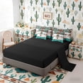 thumbnail image 5 of Erosebridal Hippie Aztec Bedding Comforter Set, Rustic Farmhouse Lodge Cabin Queen Bedding Sets, Black Reversible 7-Piece, 5 of 6