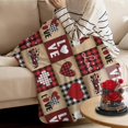 thumbnail image 5 of Valentines Day Throw Blanket Valentine''s Day Love Heart Gnome Truck Red Black Buffalo Check Plaid Blankets Lightweight Cozy Flannel Blanket for Bedroom Couch Sofa Bed Home Decorations 40x50 Inch, 5 of 5