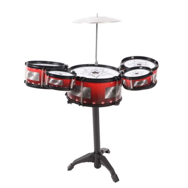 Kids Jazz Drum Set, Percussion Desarrolle Rhythm Sense Jazz Drum Set Musical Instrument for Beginner for Indoor