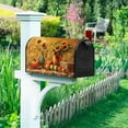 thumbnail image 3 of Autumn Sunflower Mailbox Cover Oil Painting Flower Pumpkin Harvest Bird Farm Magnetic Mailbox Covers Thanksgiving Mail Box Post Letter Cover Standard Size 18x21 Inch for Garden Yard, 3 of 6
