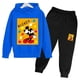 thumbnail image 4 of Sudadera con capucha deportiva de dibujos animados para niños, pantalones de manga larga, traje de moda para niños y niñas, conjunto de 2 piezas de primavera, ropa para bebés, ropa para niños, 4 of 5