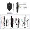 thumbnail image 2 of AOOOWER 1 Set DIY Quartz Watch Silent Wall Clock Movement Quartz Repair Movement Clock Mechanism Parts Clock Parts with Needles, 2 of 10