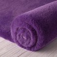 thumbnail image 5 of Soft Fluffy Faux Rabbit Fur Area Rugs, Indoor Decor Mat, 2 x 3 Feet, Purple, 1 Pack, 5 of 5