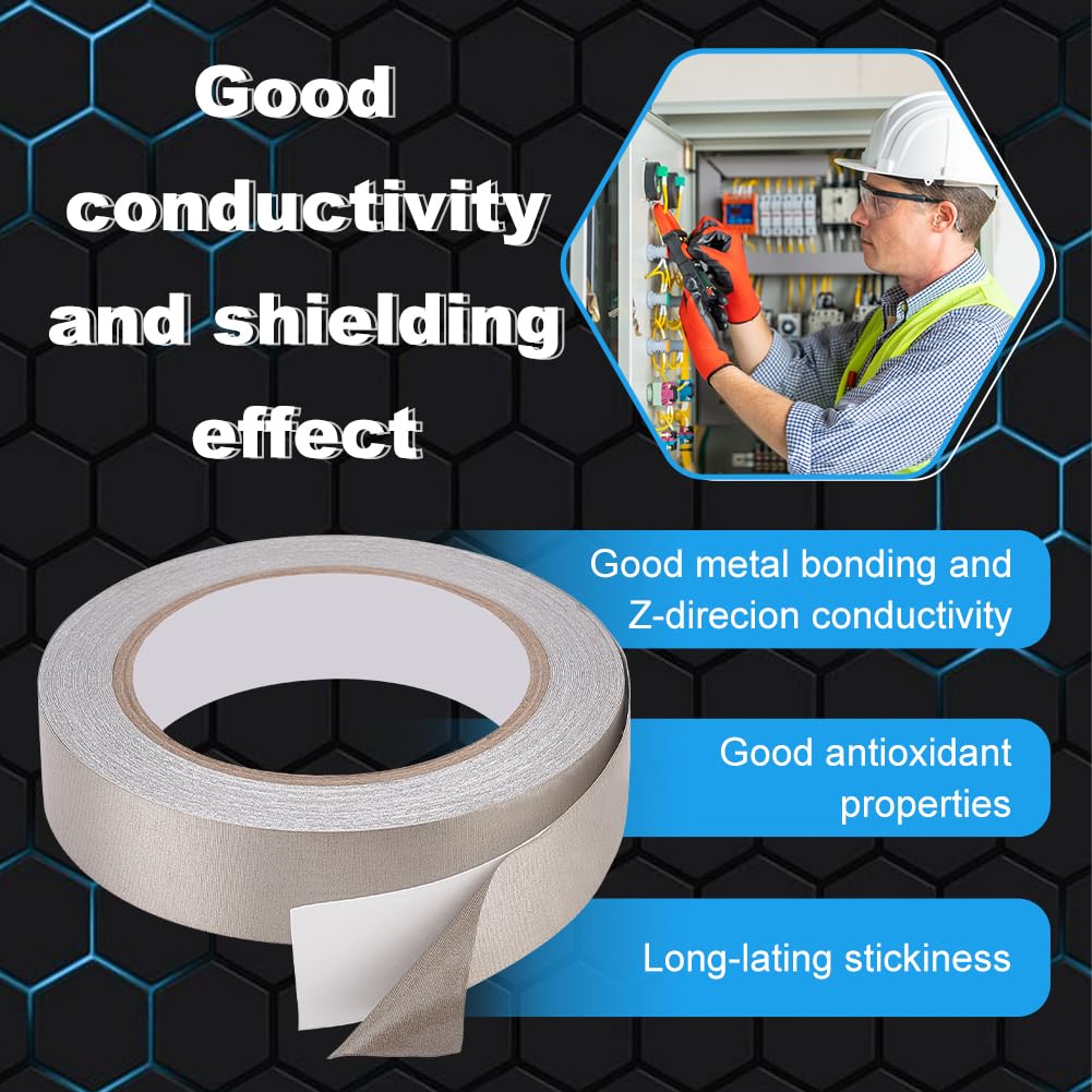 3 Roll Faraday Tape Double Conductive Cloth Tape