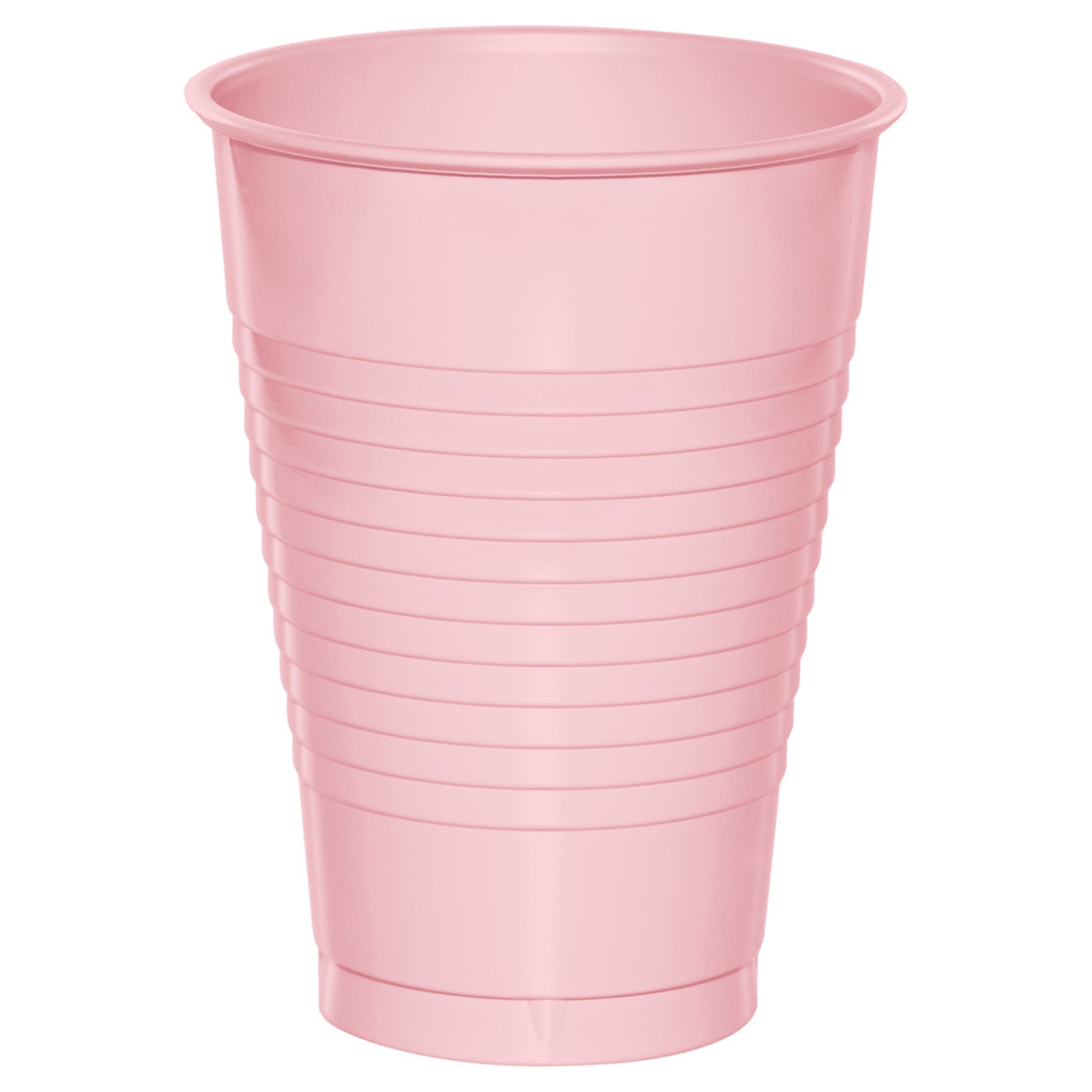 Classic Pink 12 oz Plastic Cups for 20 Guests